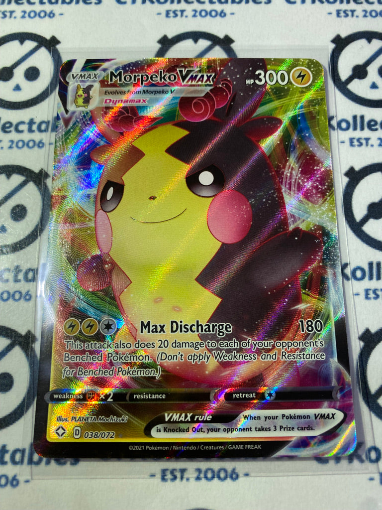 Morpeko Vmax 038/072 Ultra Rare Shining Fates Pokemon Card