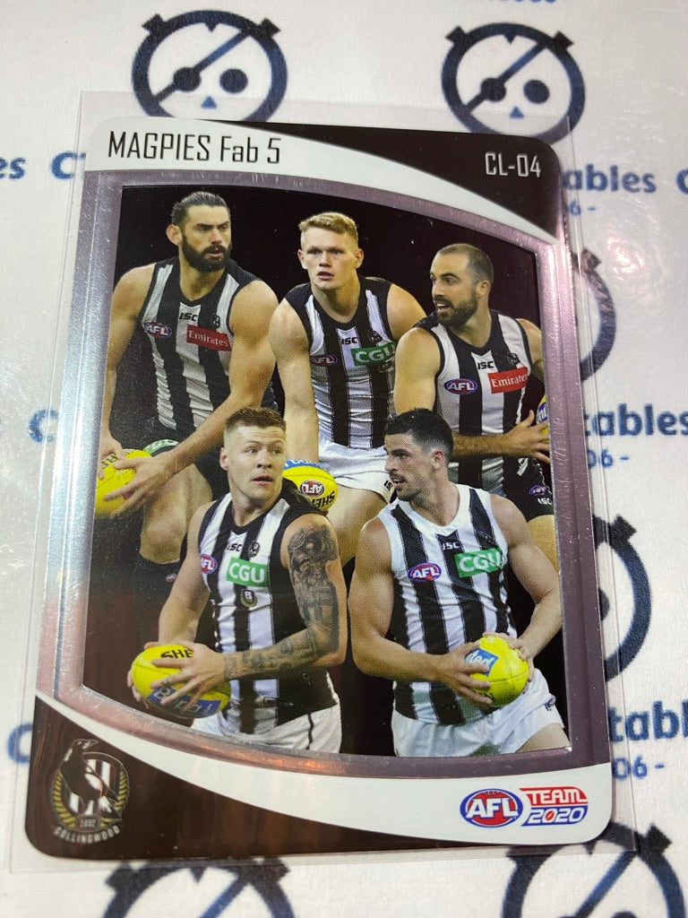 2020 AFL Teamcoach Collingwood Magpies Fab 5 #CL-04