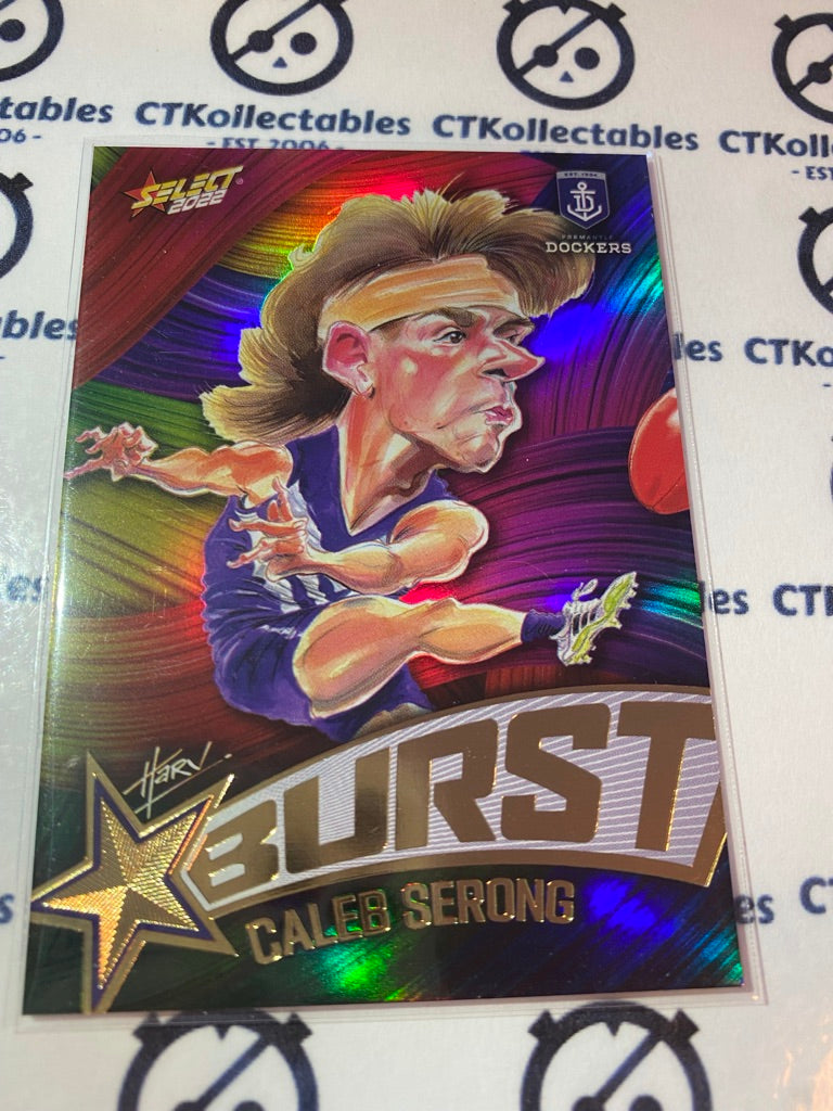 2022 AFL Footy Stars Starburst Paint - Caleb Serong SBP24