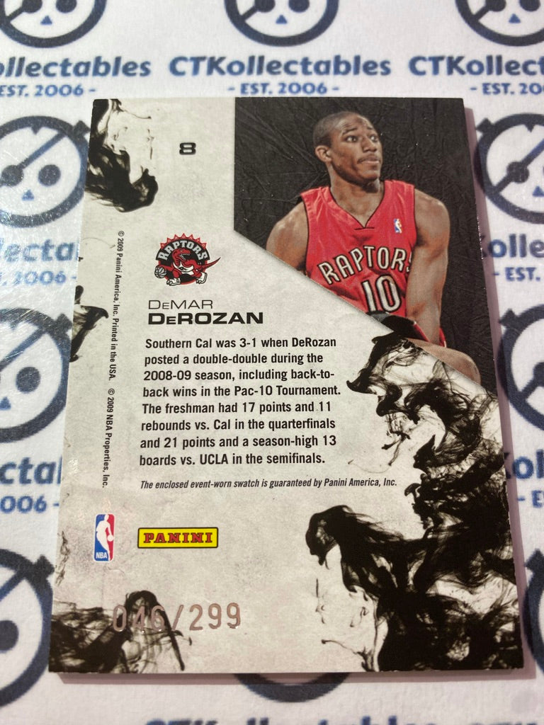 2009-10 Panini NBA Rookies & Stars Demar Derozan rookie Patch #046/299 Raptors