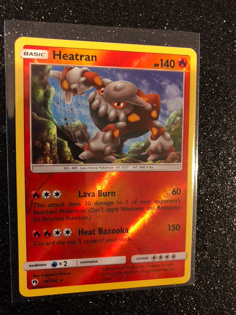 Heatran Reverse Holo #48/214 Lost Thunder Pokemon Card