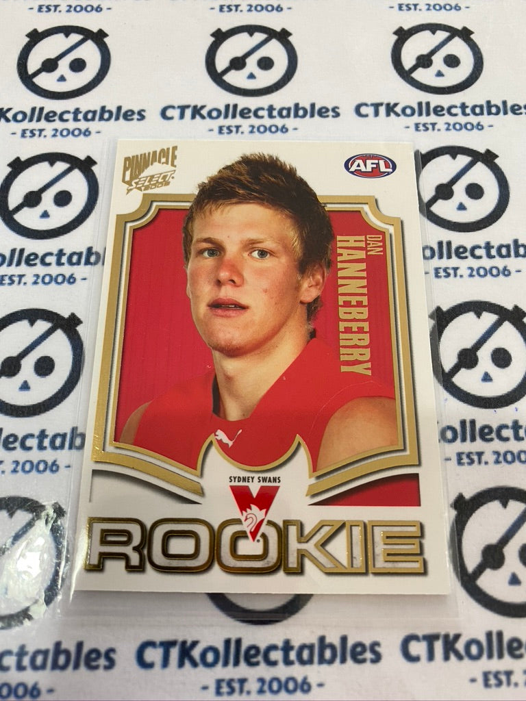 2009 AFL Pinnacle Draft Rookie Dan Hanneberry DR14 Swans