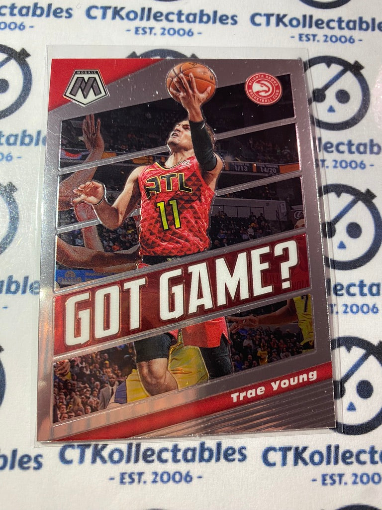 2019-20 NBA Panini Mosaic Got Game ? Trae Young #16 Hawks