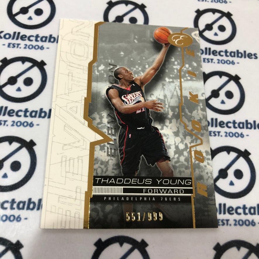 2007-08 Bowman Elevation #57 Thaddeus Young Rookie #551/999 76ers