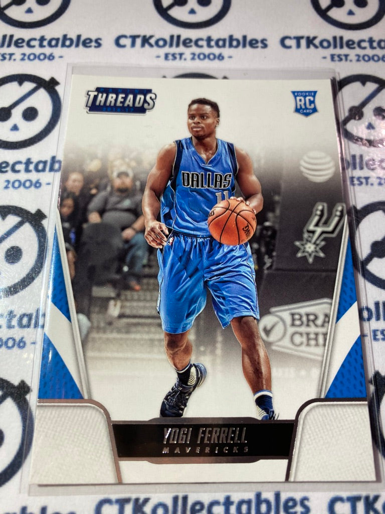 2016-17 Panini NBA Threads Yogi Ferrell Rookie Card RC #171 Mavericks