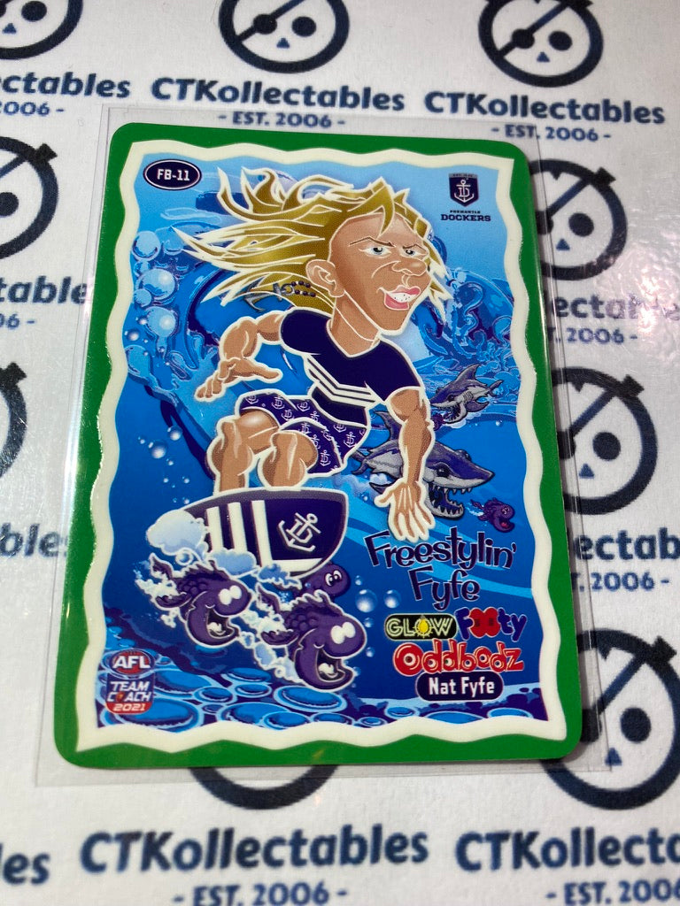 2021 AFL Teamcoach Nat Fyfe Glow Oddbodz FB-11 Dockers