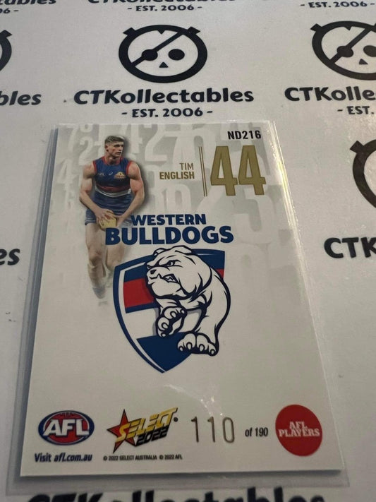 2022 AFL Footy Stars Numbers- Daylight #ND216 Tim English #110/190