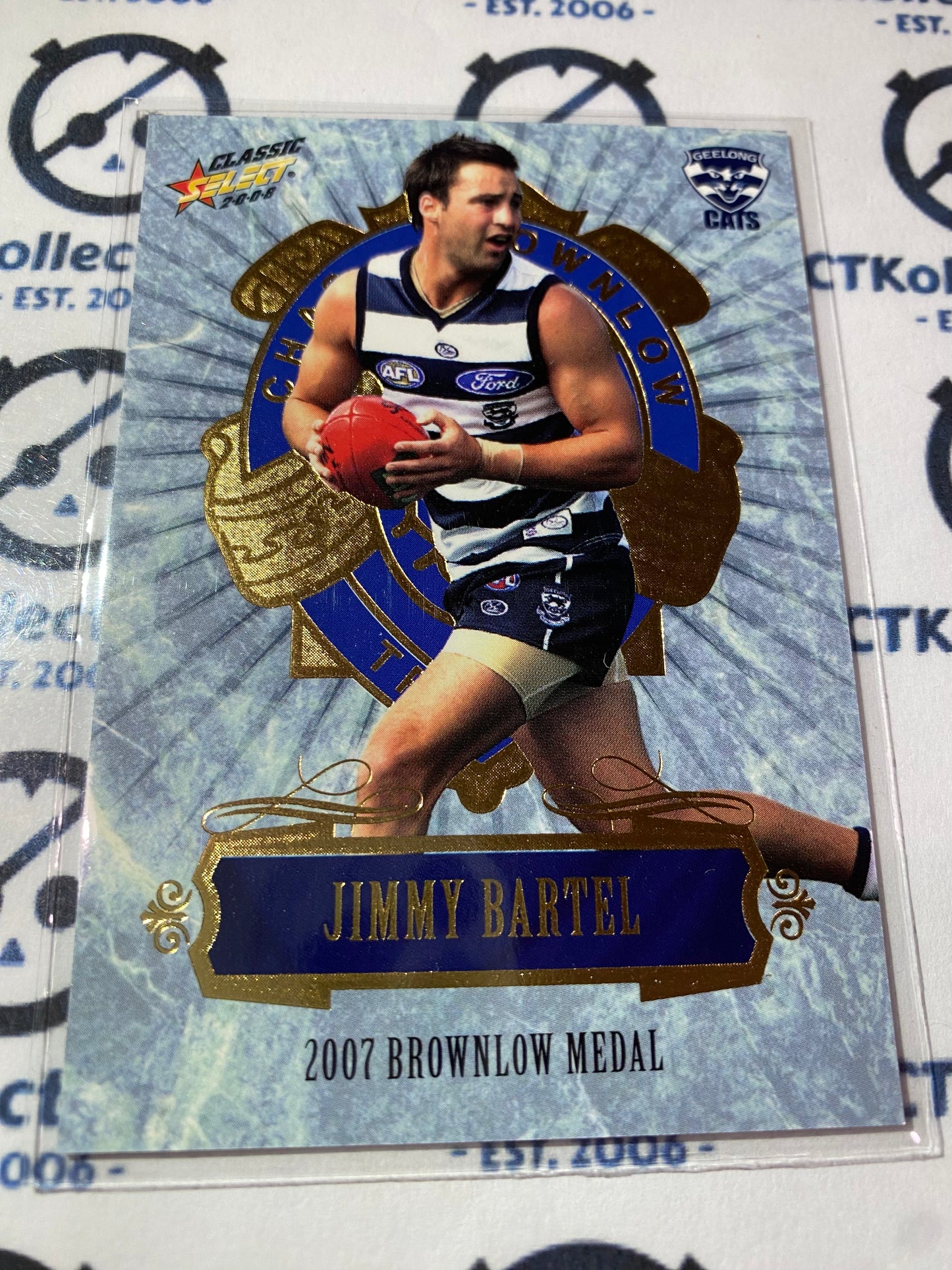 2008 AFL Select Classic Jimmy Bartel Brownlow Medal Winners #MC1 Cats