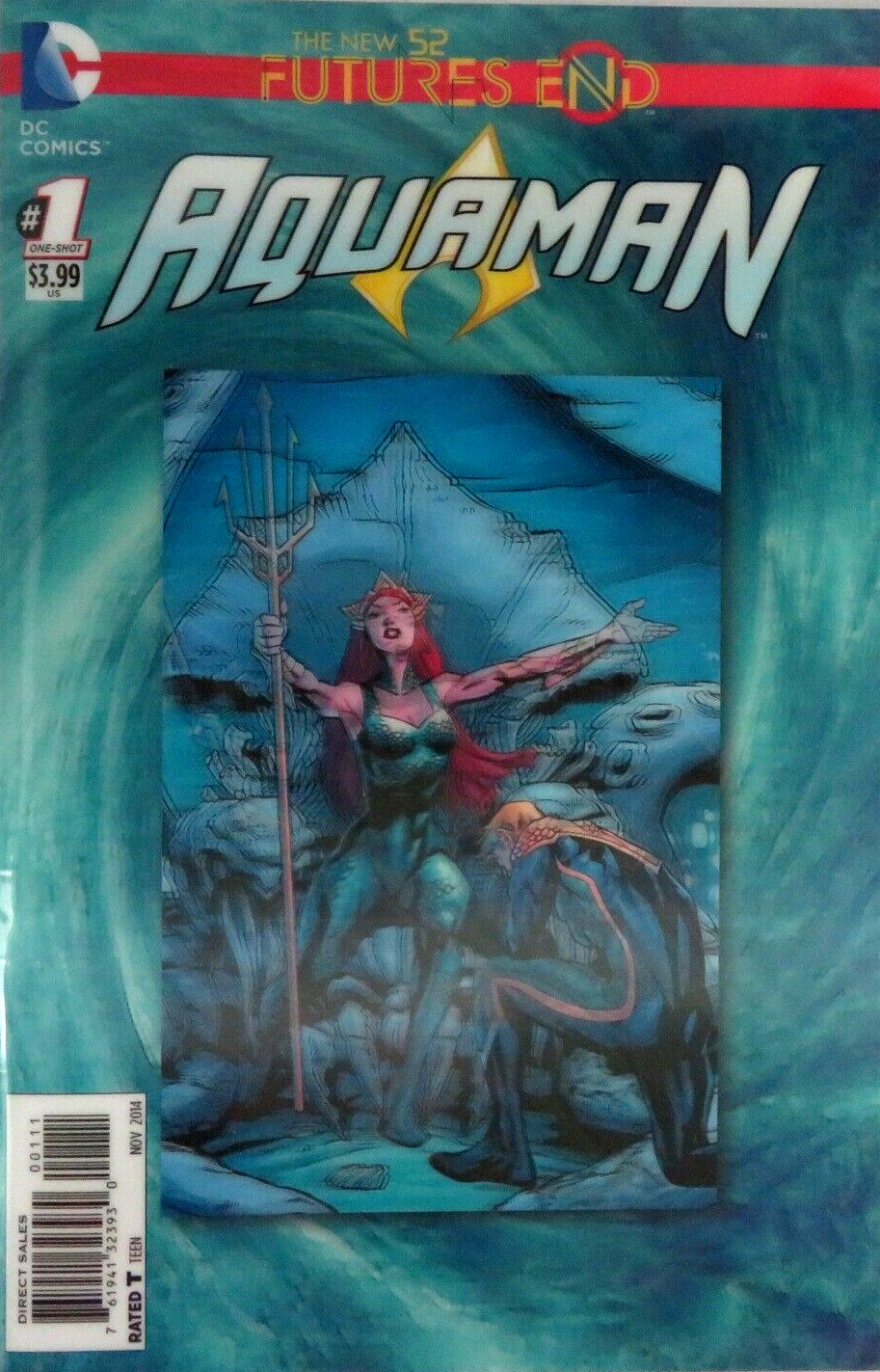 AQUAMAN # 1 FUTURES END 3D VARIANT COVER DC COMIC BOOK 2014