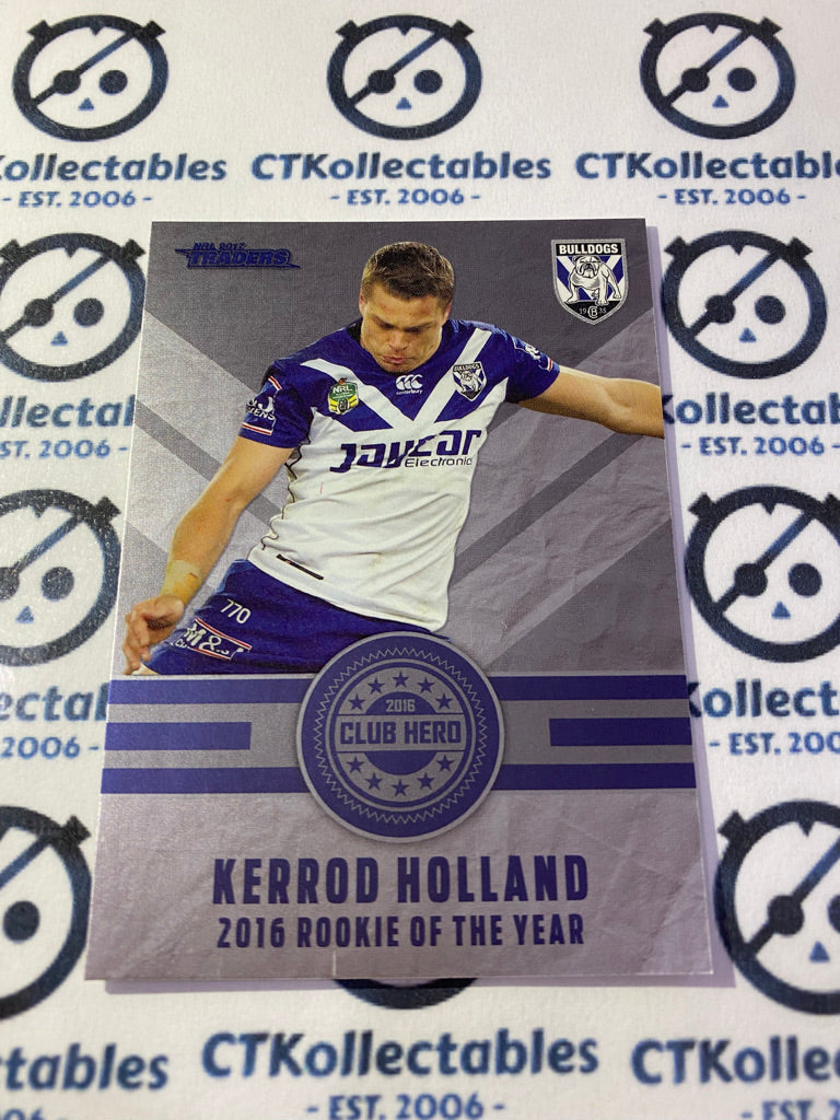 2017 NRL Traders 2016 Rookie of the year Kerrod Holland CH6/32 Bulldogs