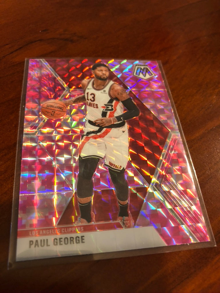 Paul George Pink Mosaic Prizm #108 2019-20 NBA Mosaic