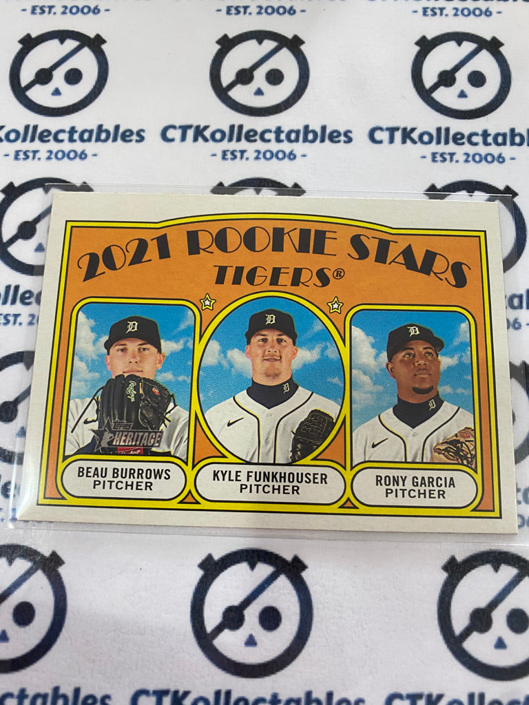 2021 MLB Heritage 2021 Rookie Stars Tigers Burrows/Funkhouser/Garcia #71