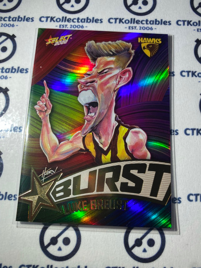 2022 AFL Footy Stars Starburst Paint - Luke Breust SBP37