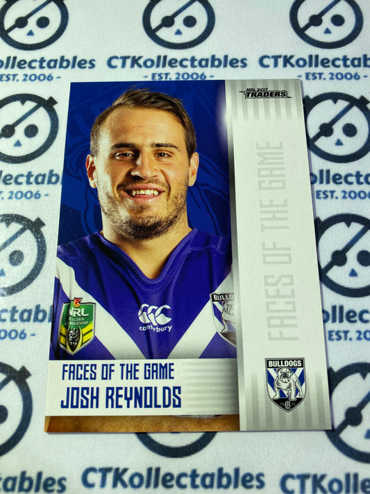 2017 NRL Traders Face Of The Game Josh Reynolds FG9/48 Bulldogs