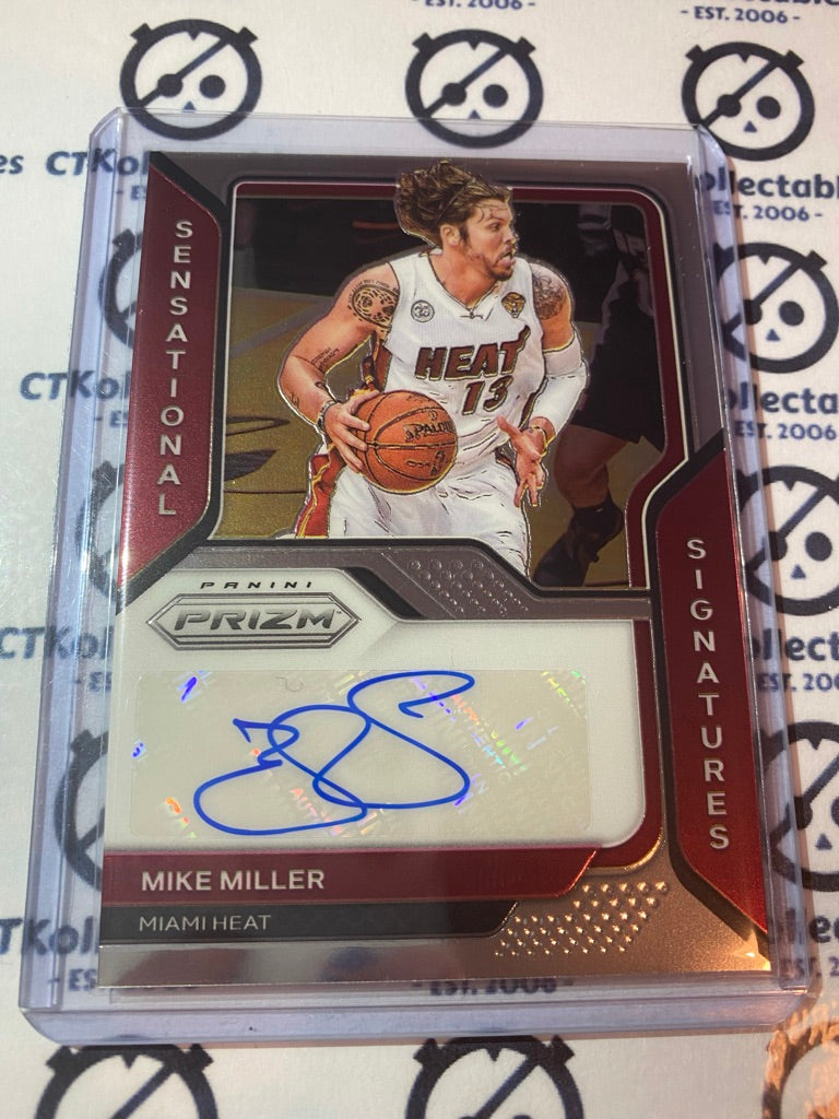 2020-21 NBA Panini Prizm Mike Miller Sensational Signatures #SS-MML