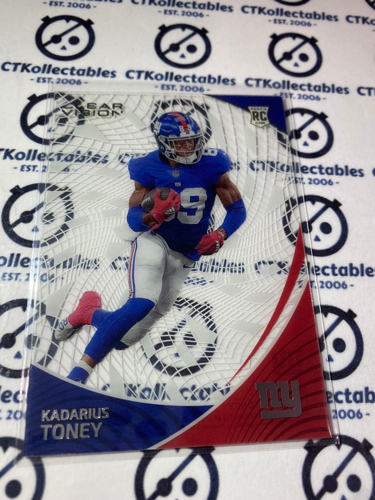 2021 NFL Chronicles Clear Vision Kadarius Toney rookie card RC #CVR-13