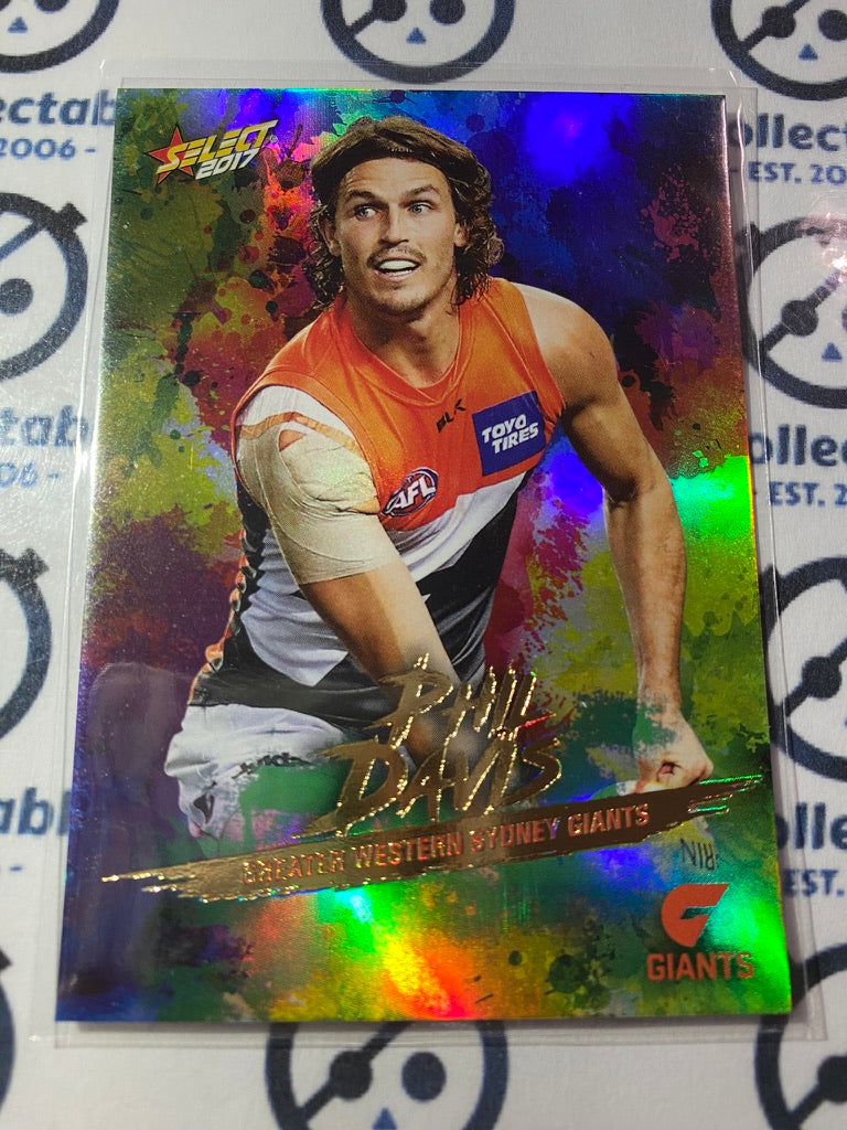 2017 AFL Select Footy Stars Holofoil - #HF74 Phil Davis Giants