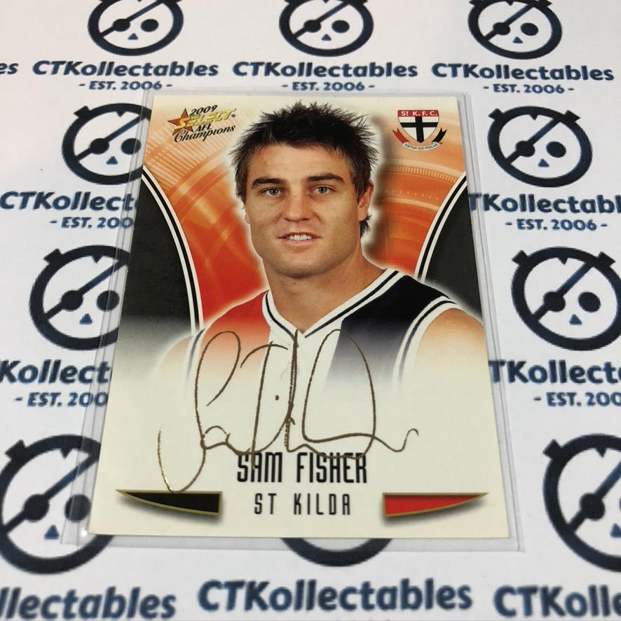 Sam Fisher Gold Foil Signature FS49 2009 AFL Champions