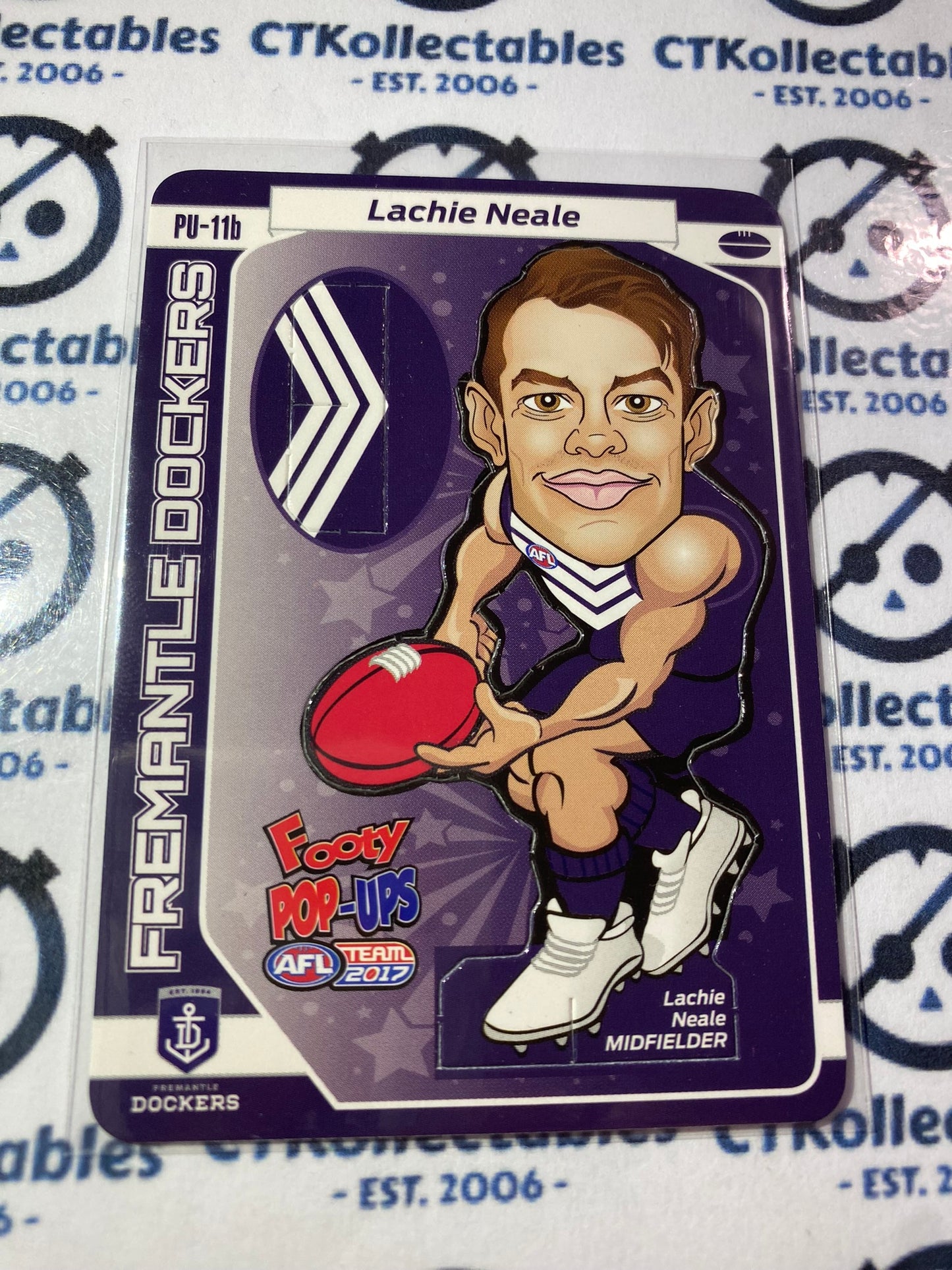 2017 AFL Teamcoach Footy pop-ups #PU-11b Lachie Neale Dockers