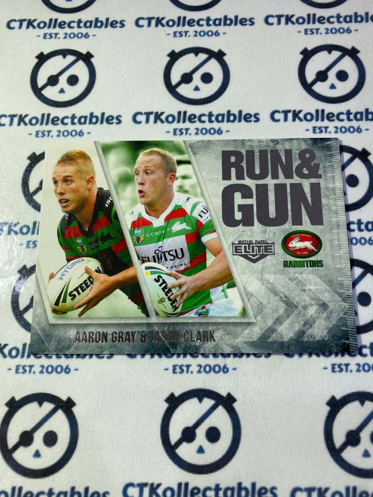 2016 NRL Traders Run & Gun Gray/ Clark RG24/32 Rabbitohs