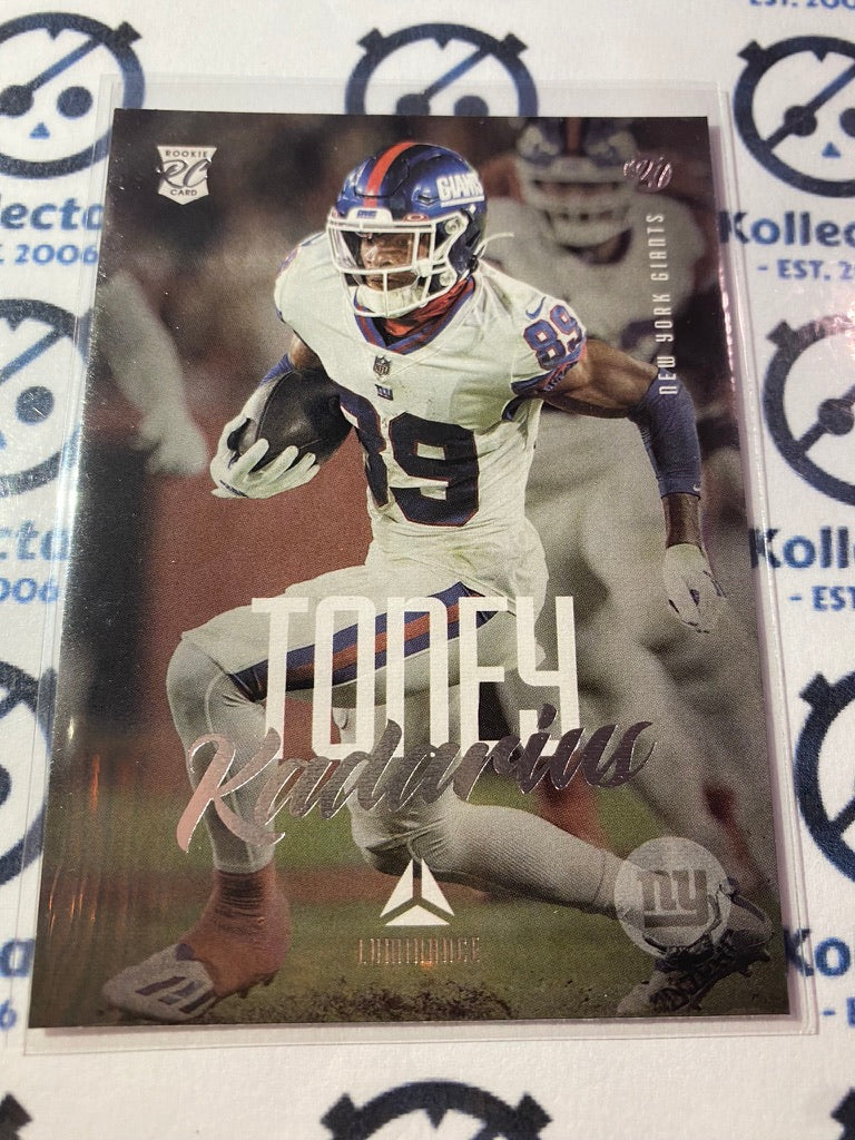 2021 NFL Chronicles Luminance Kadarius Toney Rookie Card RC #214 Giants