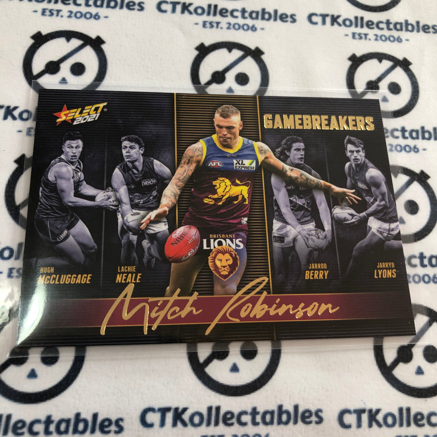 2021 AFL Footy Stars Gamebreakers Mitch Robinson GB10 Lions