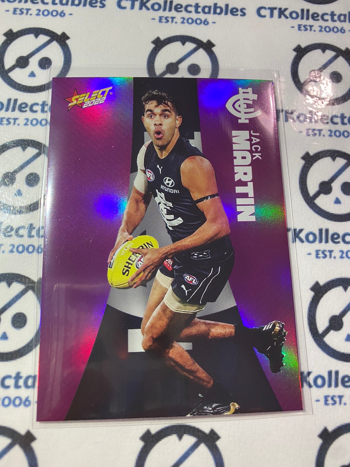 2022 AFL Footy Stars Purple Parallel - Jack Martin PP25