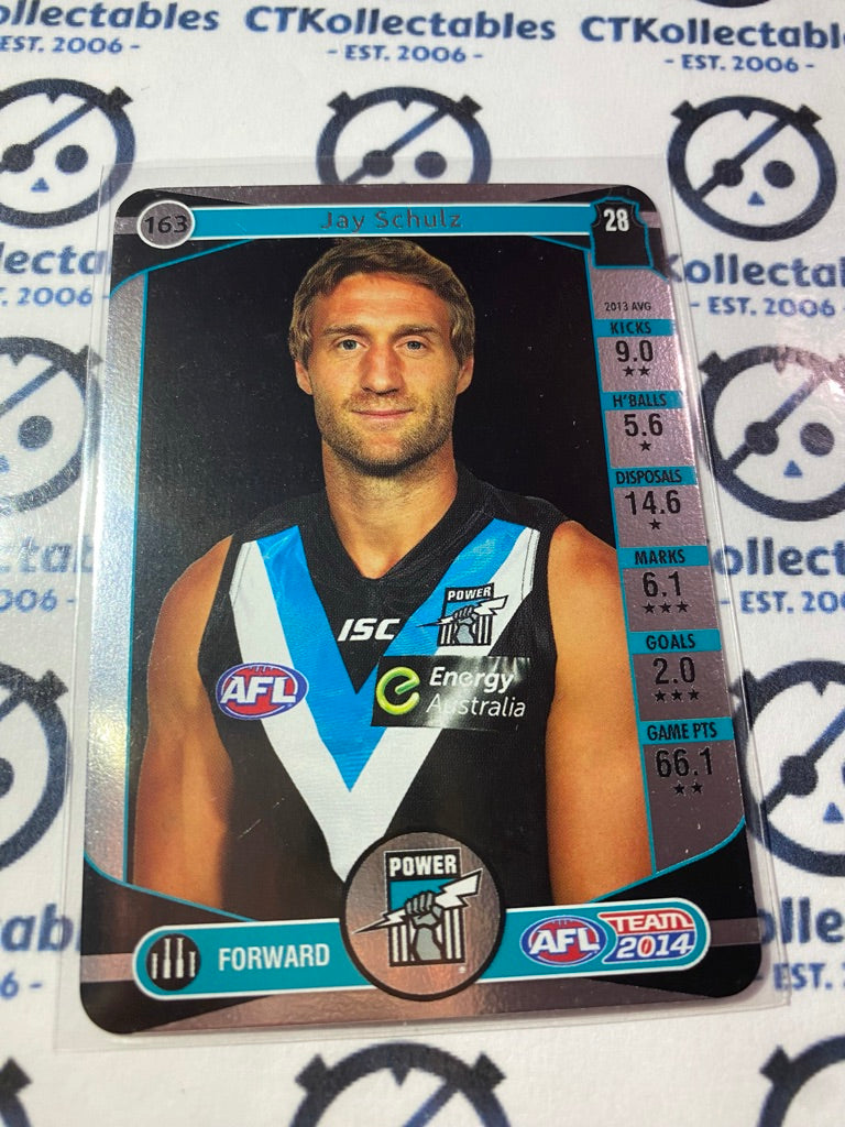 2014 AFL Teamcoach Silver Parallel #163 Jay Schulz Power