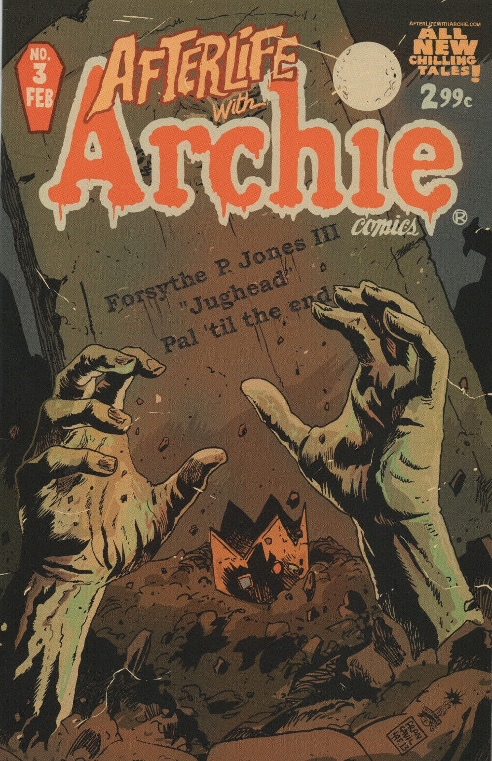 AFTERLIFE WITH ARCHIE # 3 FRANCAVILLA COVER 1ST PRINT ARCHIE COMICS 2014