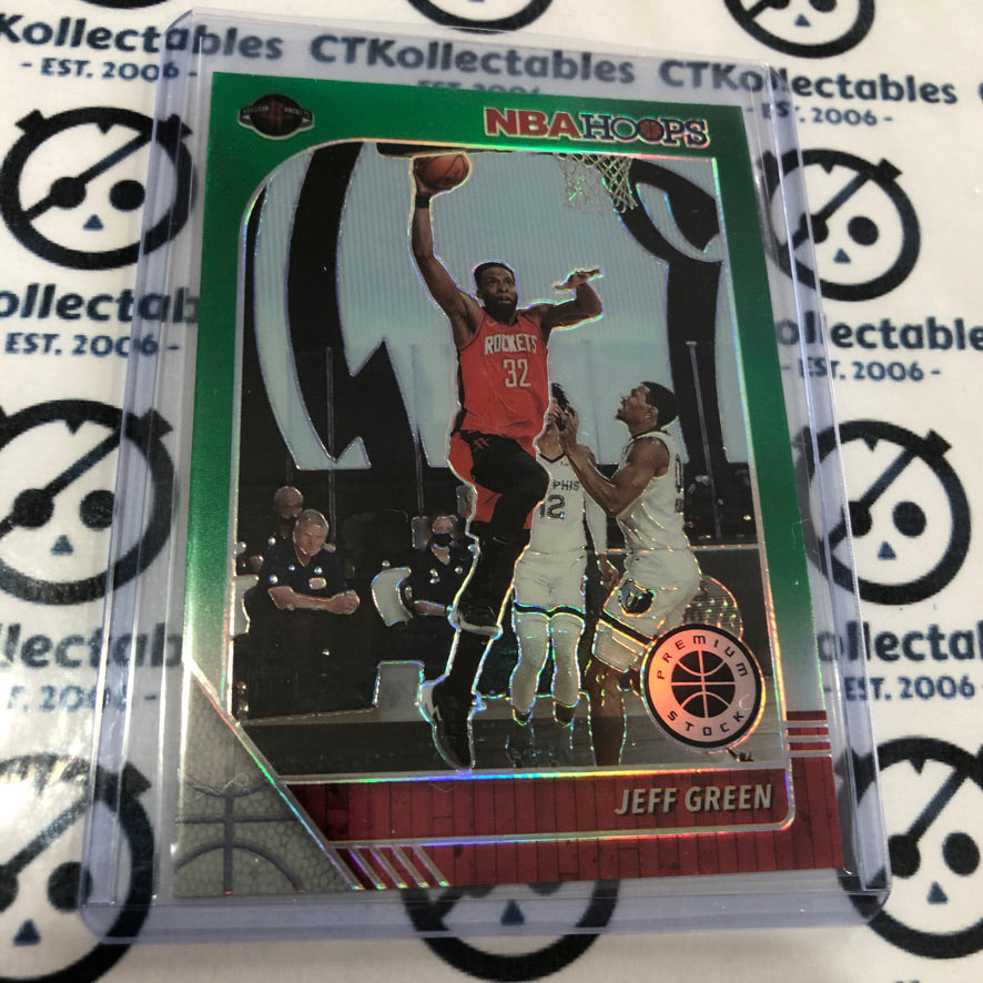 2019-20 NBA Hoops Premium Jeff Green Prizm Green #198
