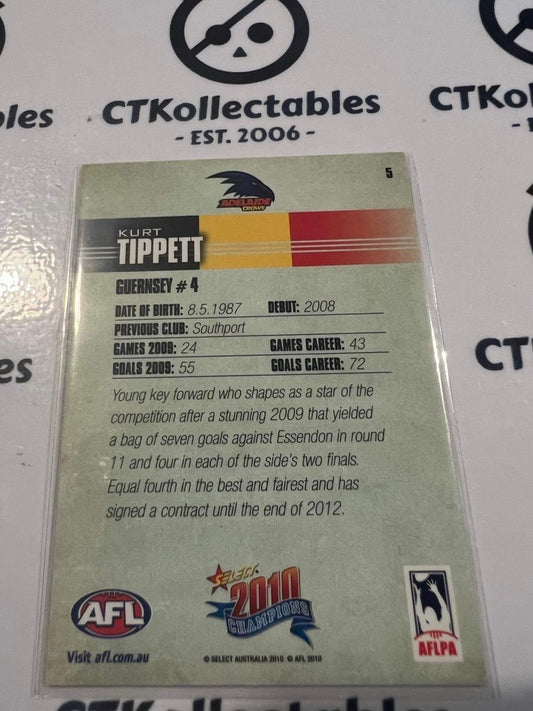 2010 AFL Champions Kurt Tippett #4 Promo Card Crows