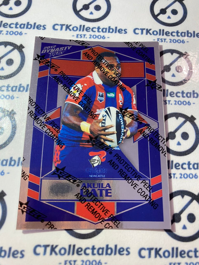 2012 NRL Select Dynasty Silver Parallel #SP100 Akuila Uate Knights