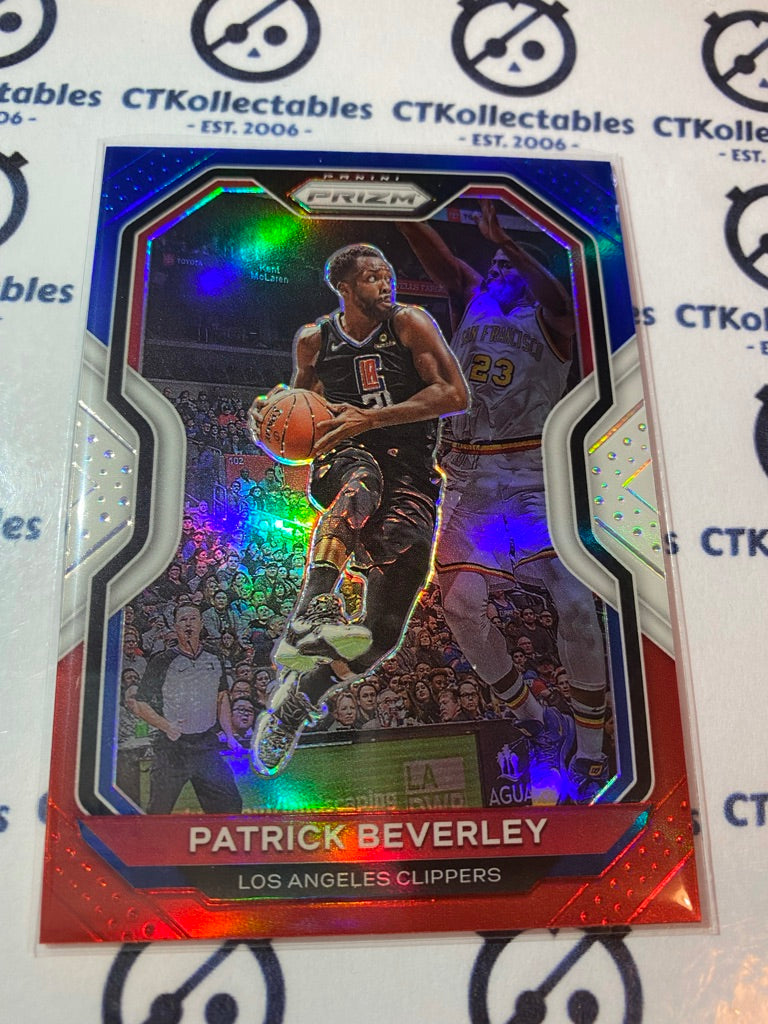 2020-21 Panini Nba Prizm Patrick Beverley Red White Blue Prizm #140 Clippers