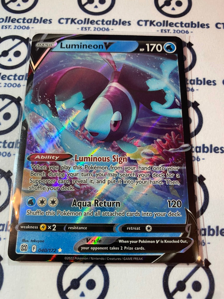 Lumineon V #040/172 Ultra Rare Pokémon Card Brilliant Stars