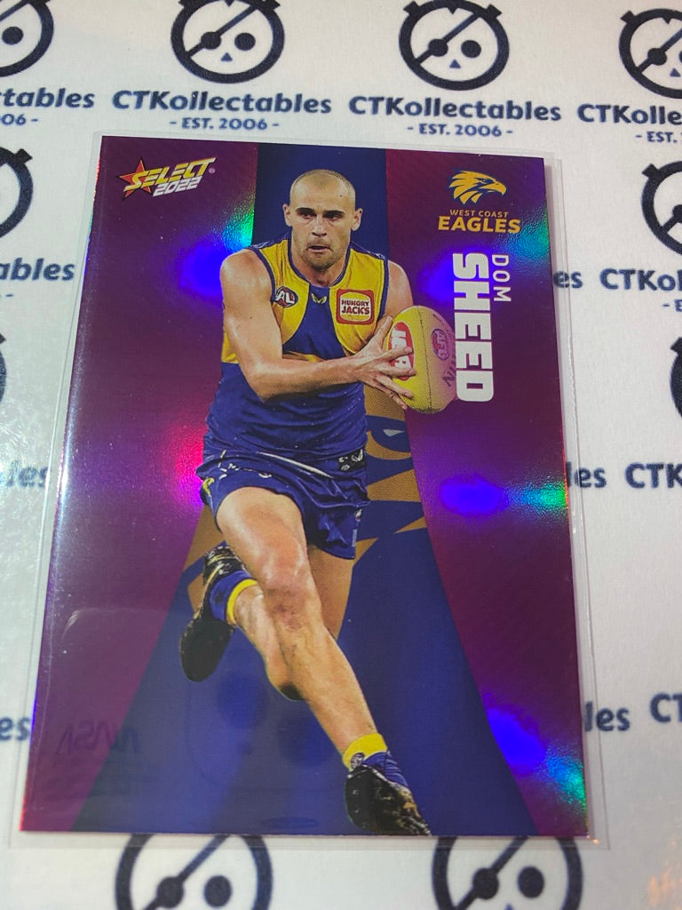 2022 AFL Footy Stars Purple Parallel - Dom Sheed #PP170