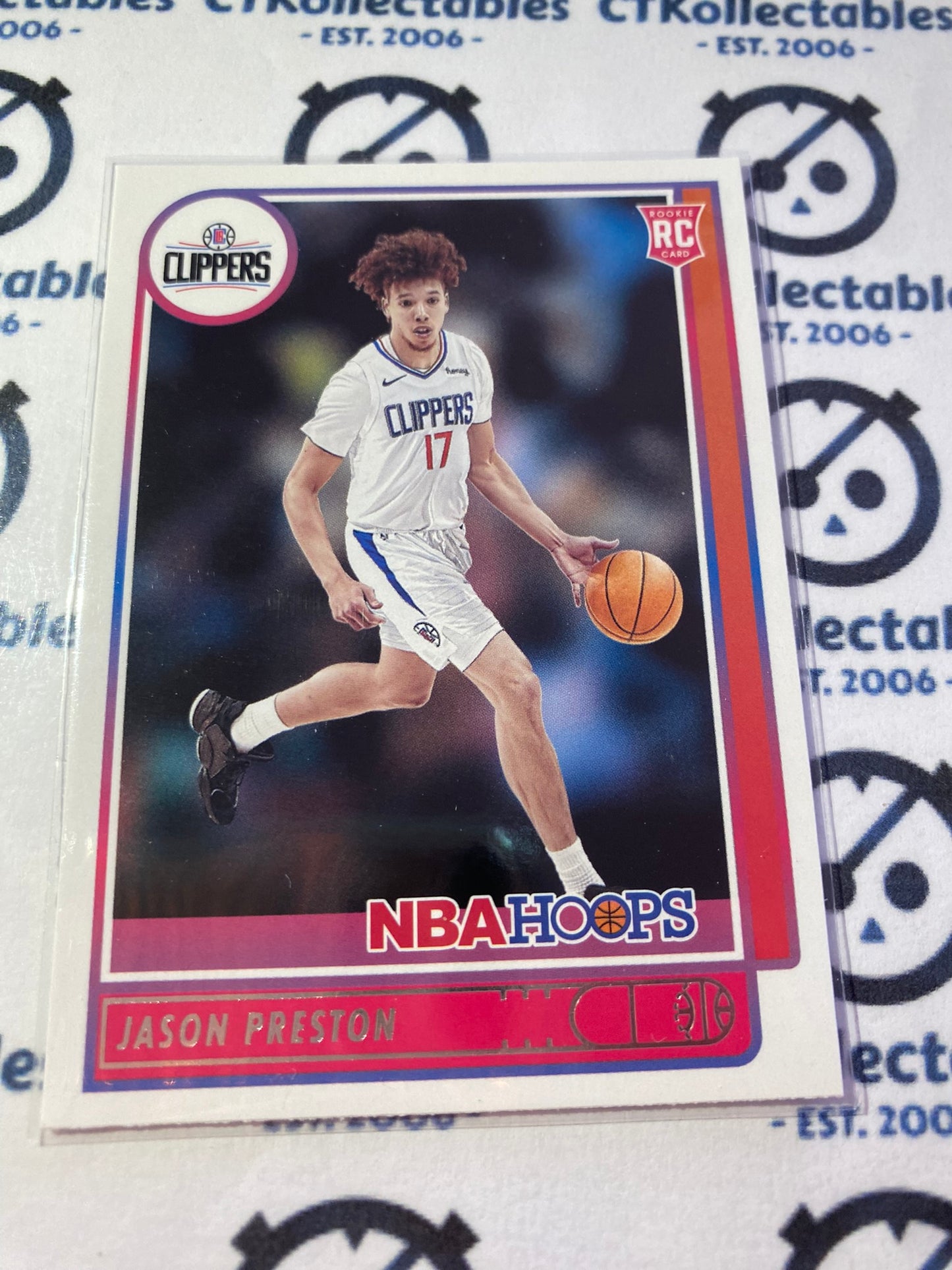 2021-22 Panini NBA HOOPS Jason Preston Rookie RC #242 Clippers