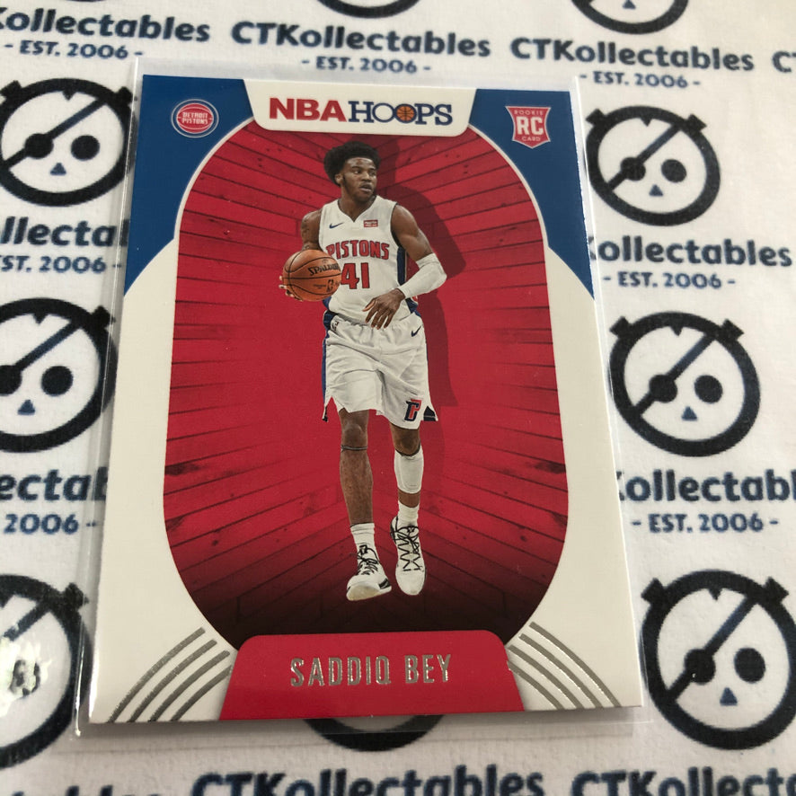 2020-21 NBA Hoops Saddiq Bey rookie card RC #237 Pistons