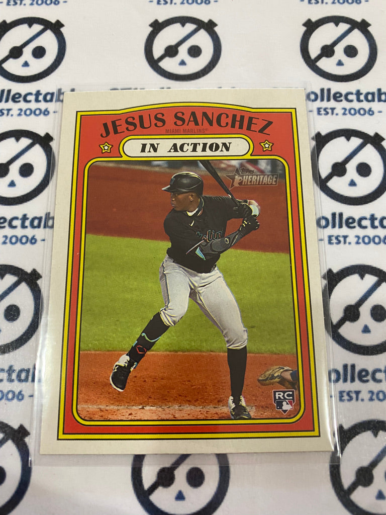 2021 MLB Heritage In Action Jesus Sanchez #312 (puzzle B) Marlins