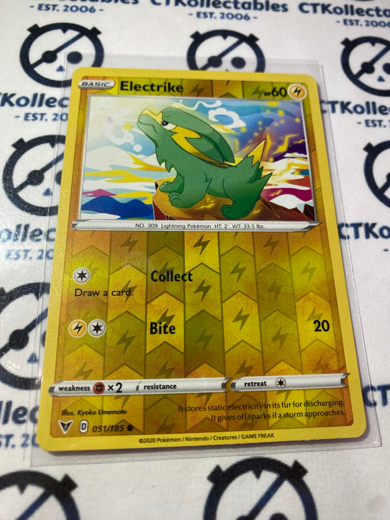 Electrike #051/185 Reverse Holo Pokémon Card Vivid Voltage