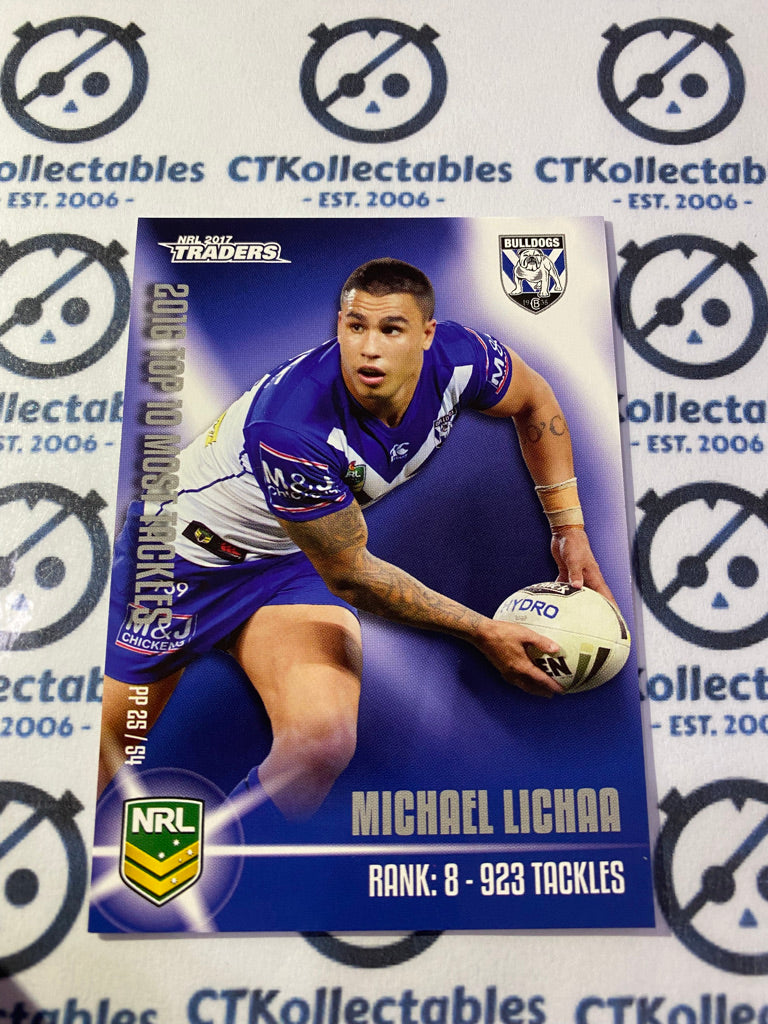 2017 NRL Traders Puzzle Piece Michael Lichaa PP25/54 Bulldogs