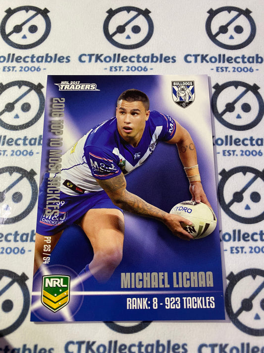 2017 NRL Traders Puzzle Piece Michael Lichaa PP25/54 Bulldogs