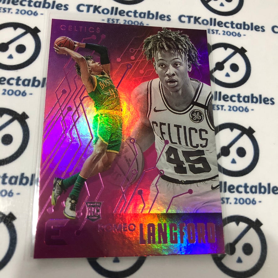 Romeo Langford RC Pink #219 2019-20 NBA Chronicles essentials