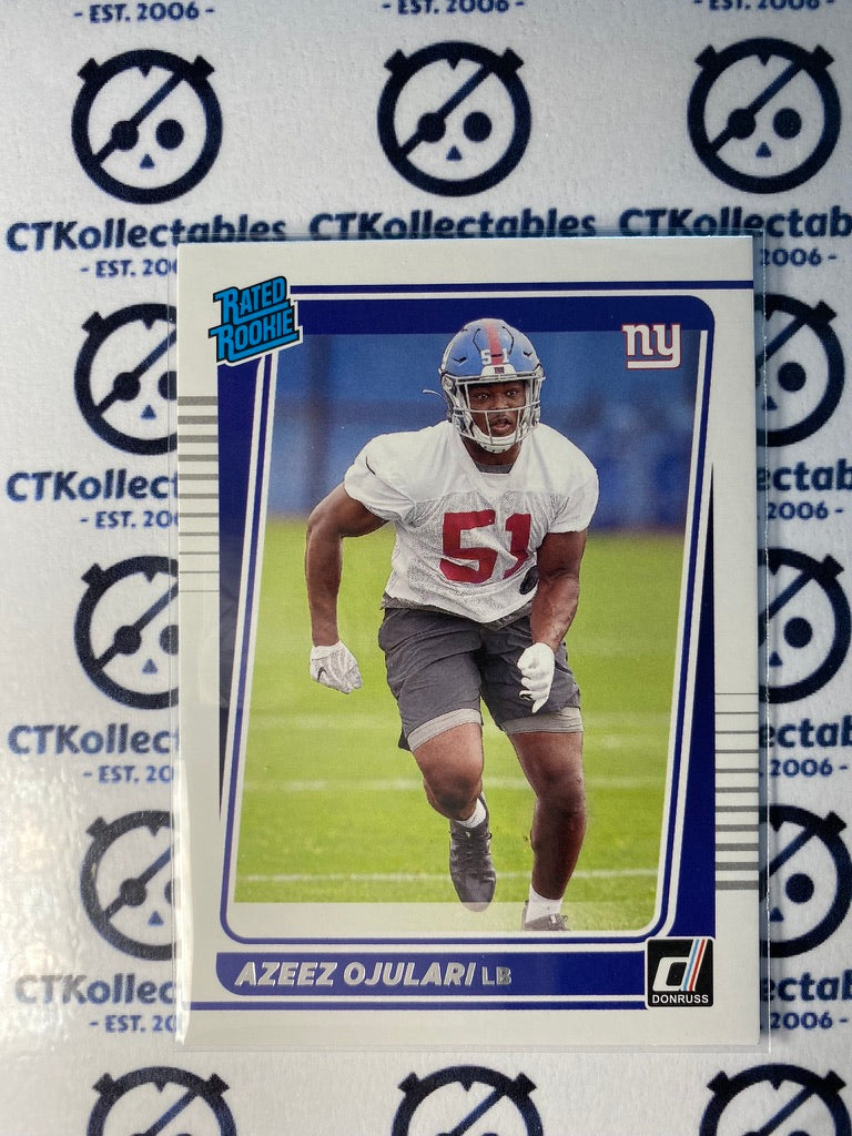 2021 NFL Donruss Rated Rookie Azeez Ojulari RC #323 Giants LB