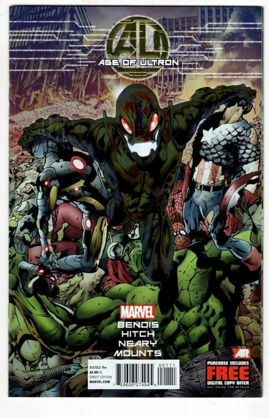 AGE OF ULTRON BOOK ONE FOIL VARIANT EDITION MARVEL COMIC BOOK 2013