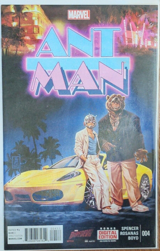 ANT-MAN # 004 MIAMI VICE VARIANT COVER MARVEL COMIC BOOK 2015