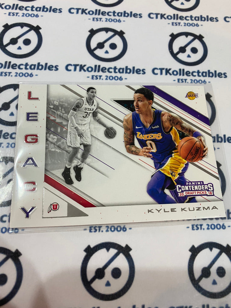 2018-19 PANINI Contenders Draft Picks Legacy Kyle Kuzma #21 Lakers