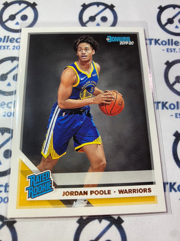 2019-20 NBA Panini Donruss Rated Rookie Jordan Poole #226 Warriors