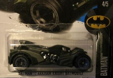 Hot Wheels 2015 Batman: DC Arkham Knight Batmobile 88/365 GREEN Long Card 4/5