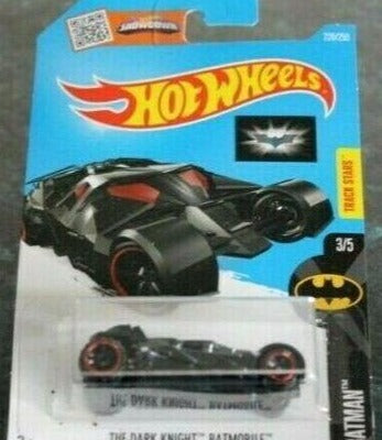 Hot Wheels 2015 THE DARK KNIGHT BATMOBILE DC 228/250 RED Long Card 3/5