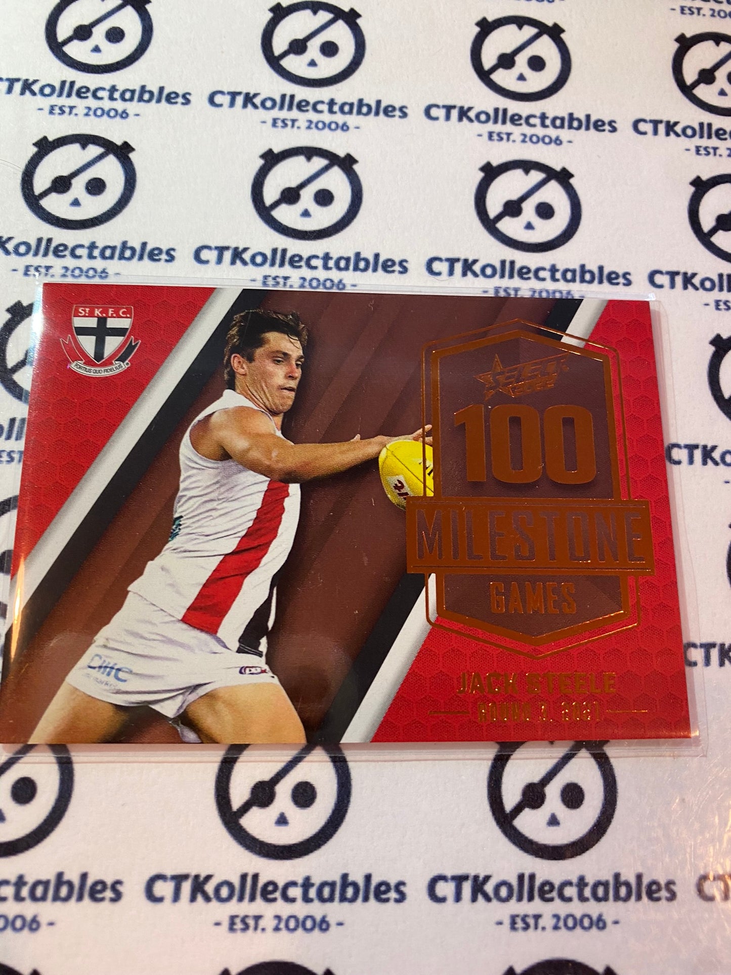 2022 AFL Footy Stars Milestone 100 games - Jack Steele MG70